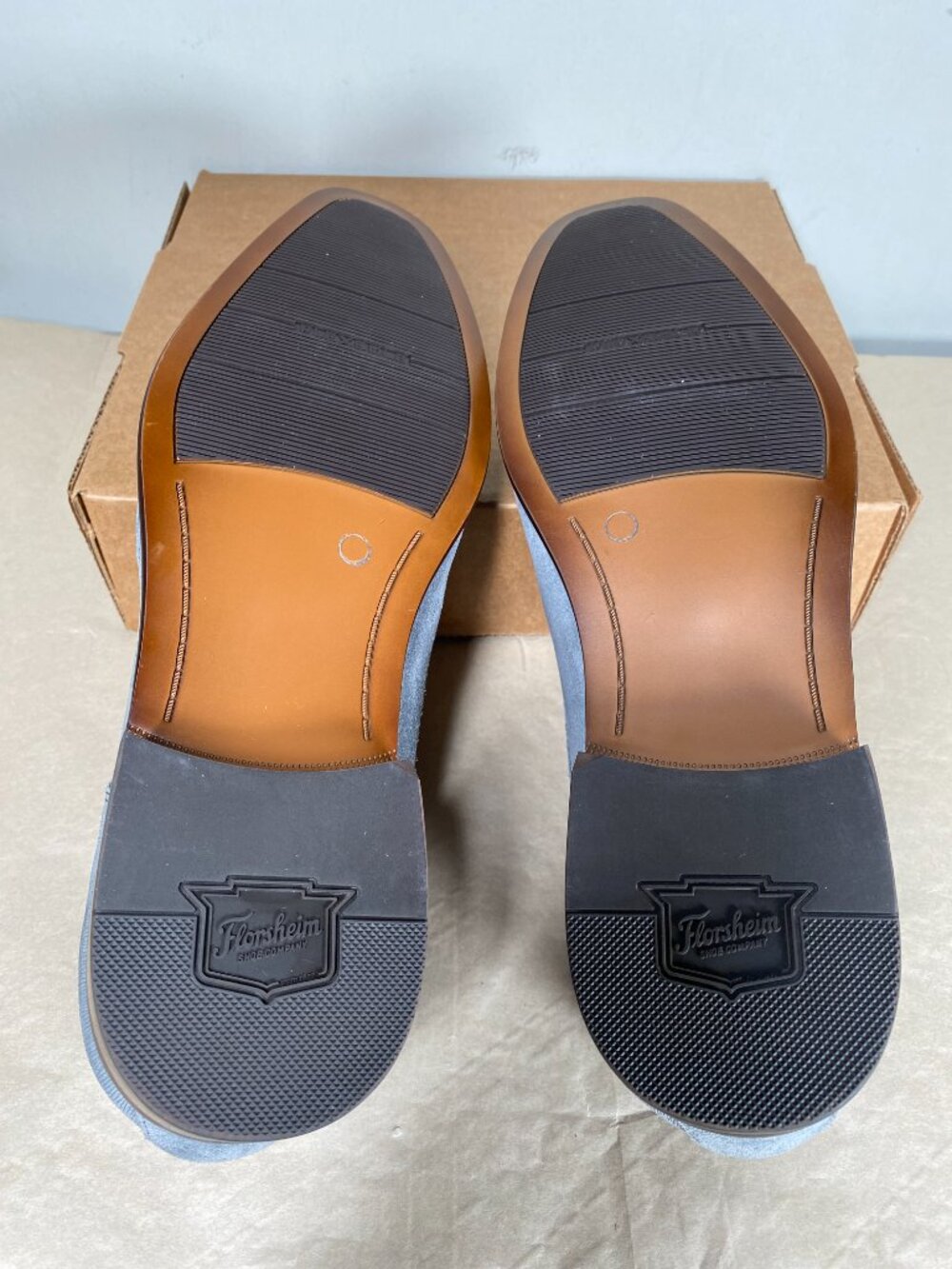 Florsheim Angelo Cap-Toe Oxford Dress Shoes Men's 11.5D Grey Suede - Picture 10 of 16